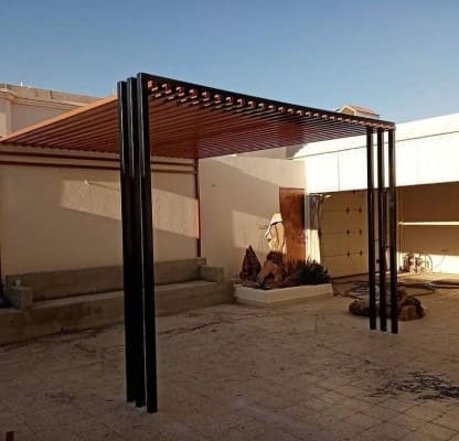 مظلات حديد | مظلات حديدية للحدائق | مظلة حديد