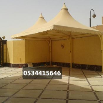 مظلات هرمية - مظلات وسواتر العروبة